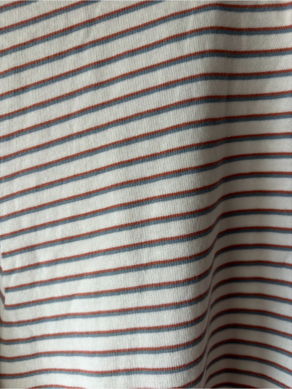 Faherty Men's Walnut Stripe Sunwashed Cotton Polo Shirt Size Large - Picture 6 of 8